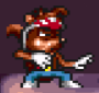 zero kamikaze squirrel snes sprite